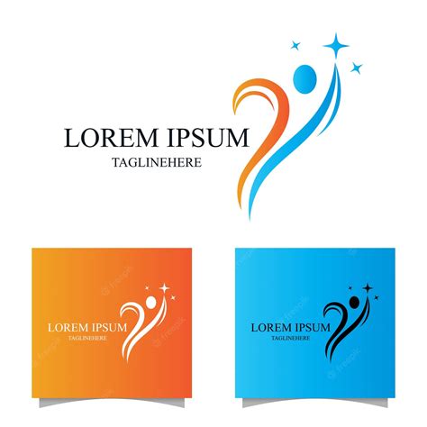 premium vector abstract people logo design gym fitness running