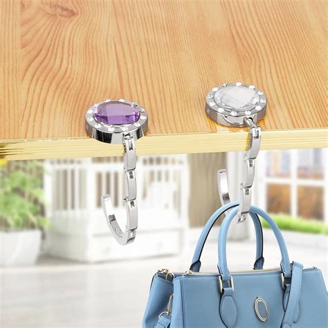 Suporte De Mesa Para Bolsa - Gancho Suporte de bolsa para mesa portátil em dobrável | Shopee Brasil