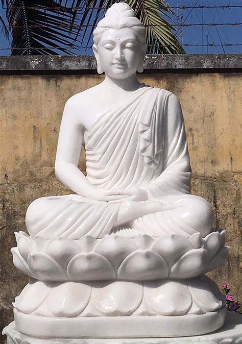 Sold 4 Foot Tall Marble Meditating Buddha Statue 49 Statue Buddha Statue Buddha Sculpture