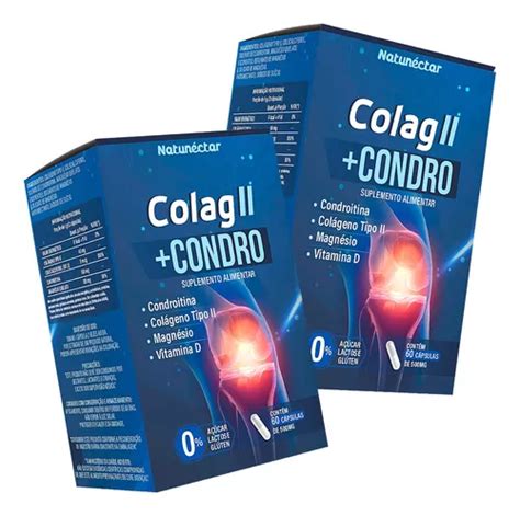 Kit Potes Colag Ii Condro Suplemento Natural C Psulas