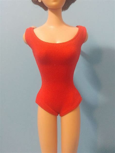 Vintage S Brunette Bubble Cut Barbie Doll W OSS Snake Eyes AG