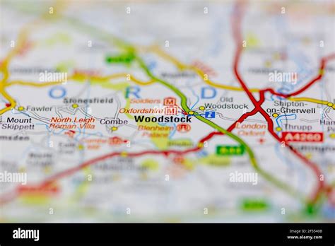 Woodstock on a map hi-res stock photography and images - Alamy