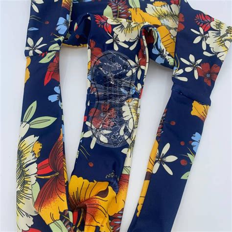 NWOT Blue Floral Bikini Swim Bathing Suit Bottoms Depop