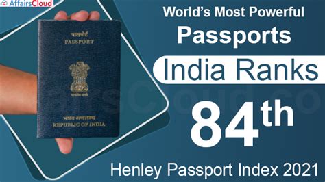 India Ranks 84th In Henley Passport Index 2021 Japan Tops