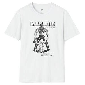 Manhole Chicago Vintage Gay Leather Bar Graphic T Shirt Wear Queer History By Hun Tom Of