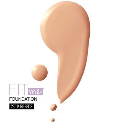 Maybelline New York Fit Me Dewy Smooth Foundation 235 Pure Beige 1 Fl Ozpackaging May