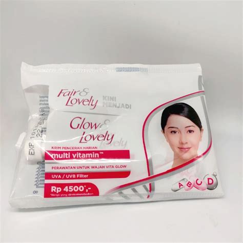 Jual Fair Lovely Cream Multivitamin Sachet Fair Lovely Glow Lovely