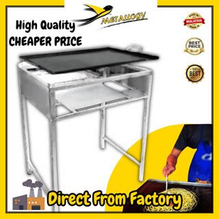 Metallogy New Burger Plate Gas Stove Stand Rectangular Roti Canai Hot