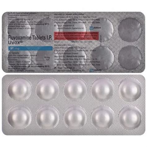 Uvox Fluvoxamine Tablet 100 Mg At Rs 453 36 Stripe In Nagpur ID