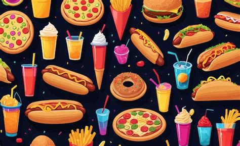 Elevated View of a Tray With Fries a Hamburger and Lemonade | Premium ...