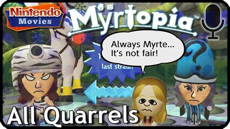 Myrtopia Miitopia All Quarrels Angry Moments With Commentary