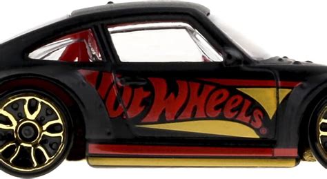 Hot Wheels Vehículo coleccionable fundido a presión edición 55 aniversario negro y dorado