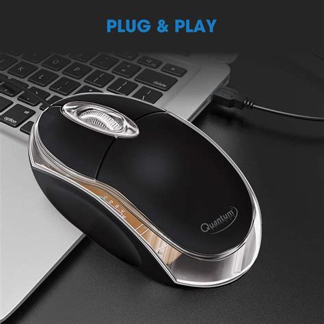 Quantum Qhm Button Dpi Wired Optical Mouse With Usb