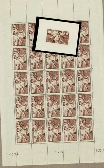 TIMBRES FRANÇAIS Feuille complète Secours national les semailles