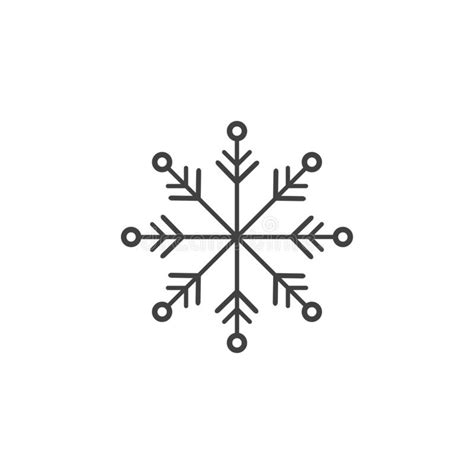 Snowflake Icon Or Logo Christmas And Winter Theme Symbol Vector And