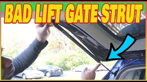 How To Replace Manual Lift Gate Strut Toyota Highlander 2 YouTube