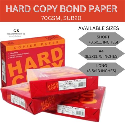 Hard Copy Bond Paper Coupon Bond ULTRA WHITE BOND PAPER 70GSM SUB20