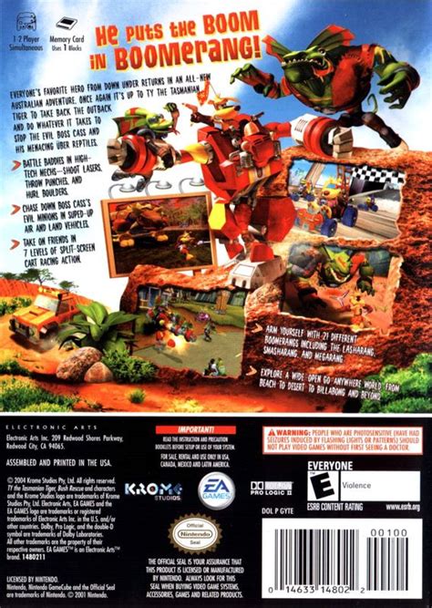Ty The Tasmanian Tiger 2 Bush Rescue 2004 Gamecube Box Cover Art