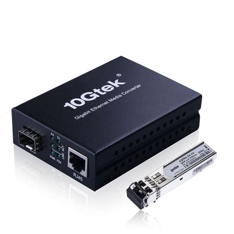 Gigabit Ethernet Multi Mode LC Fiber Media Converter SFP SX