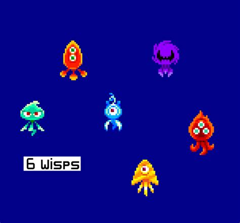 6 Wisps Pixel Art By Meglez On Deviantart