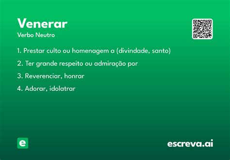 O Que É Venerar Uma Pessoa - Venerar - Significado e Sinônimo - escreva.ai
