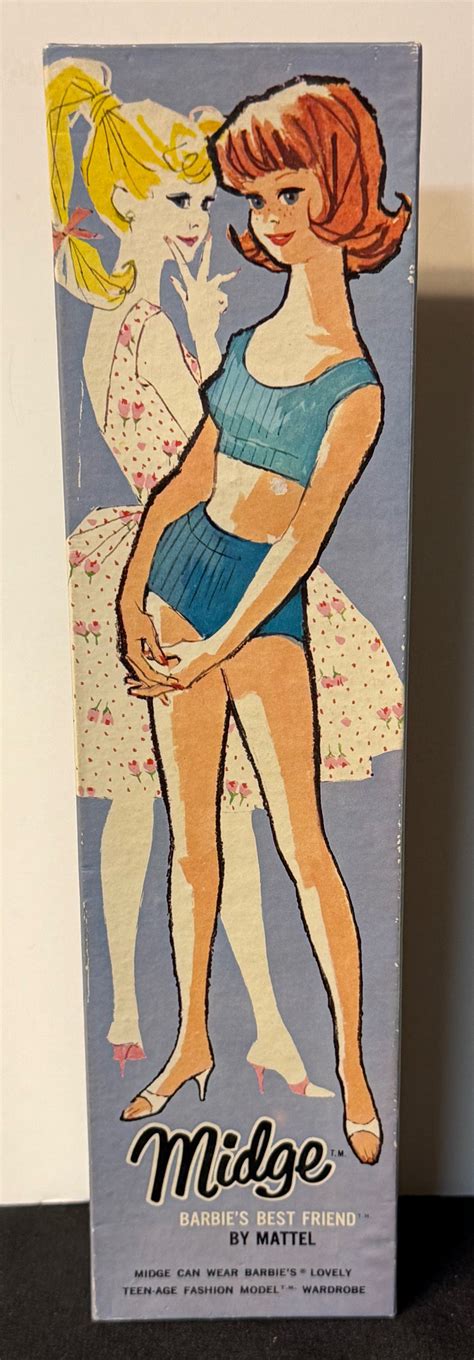 Vintage Midge Blonde Mint In Box Doll Peddlar