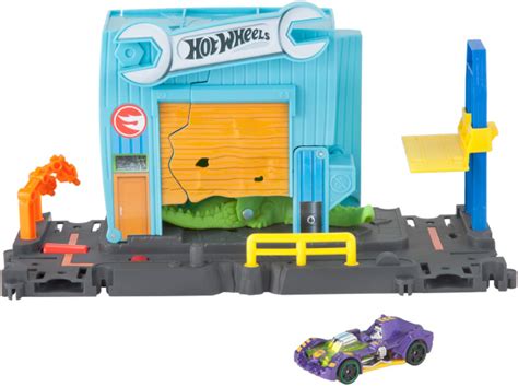 Игрушечный трек Mattel Hot Wheels Сити Атака аллигатора в гараже FNB купить с доставкой по