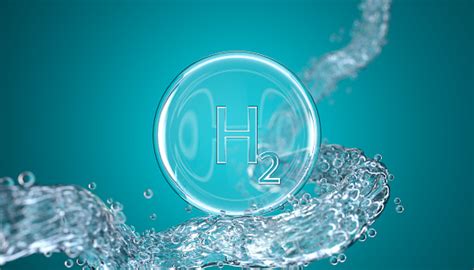 Abstract Nano Molecular Structure H2 Hydrogen Stock Photo - Download