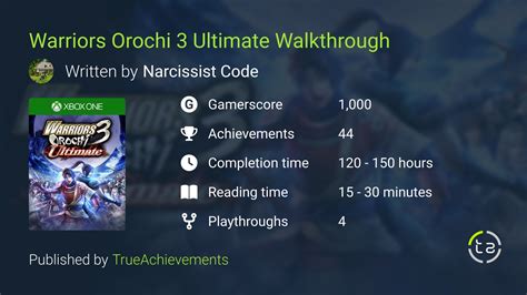 Warriors Orochi 3 Ultimate Walkthrough Complete Game Guide