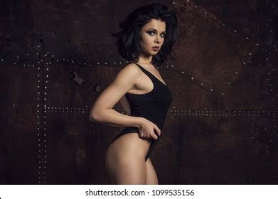 Beautiful Sexual Wet Leggy Brunette Girl Foto Stock Shutterstock