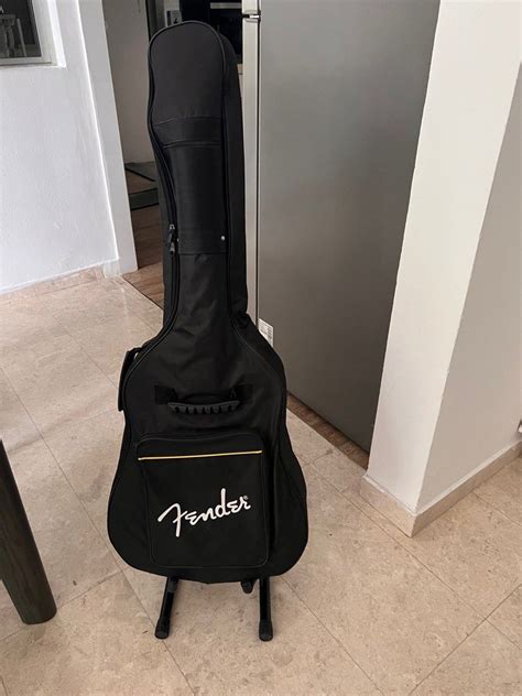 Guitar With Cover And Stand Hobbies And Toys Music And Media Musical Instruments On Carousell