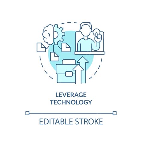 Leverage Technology Turquoise Concept Icon Icon Round Idea Png And