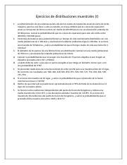 Ejercicios De Distribuciones Muestrales Docx Ejercicios De