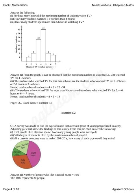 Ncert Solutions Class 8 Maths Chapter 5 Data Handling Ncert Solutions