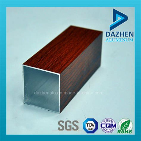 Anodized Customized Rectangle Square Tube Aluminium Extrusion Profile