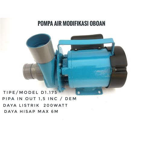 Jual POMPA AIR MODIFIKASI 1 5inc 200WATT Sanyo Oboan 1 5 Dim Shopee