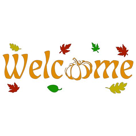 Fall Welcome Sign Horizontal - Etsy