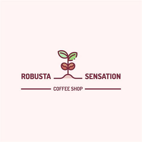 Plantilla Logotipo Cafeter A Vector Gratis