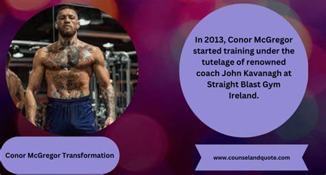 conor mcgregor transformation  body mind   steps
