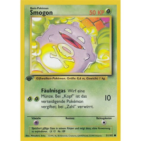 Smogon 51 102 Common 1st Edition Excellent