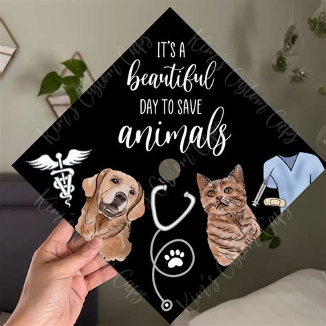 Veterinary Graduation Cap Etsy