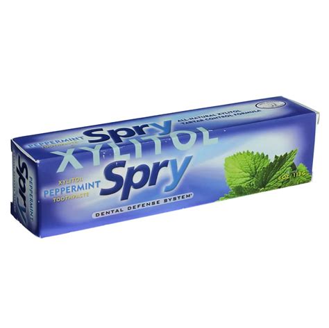 Spry Peppermint Xylitol Toothpaste - Fluoride Free - Shop Oral Hygiene at H-E-B