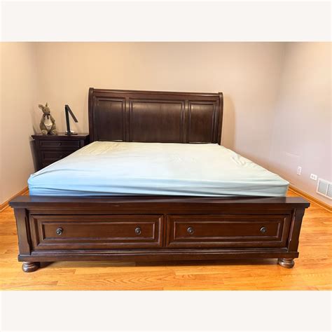 Ashley Furniture King Bed Frame - AptDeco