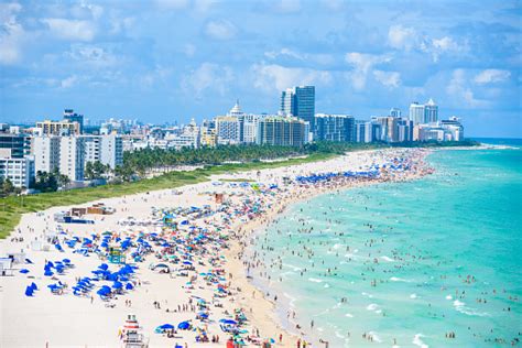 Pantai Selatan Pantai Miami Pantai Tropis Dan Surga Florida Amerika