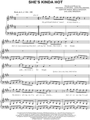 She S Kinda Hot Sheet Music Arrangement Available Instantly Musicnotes