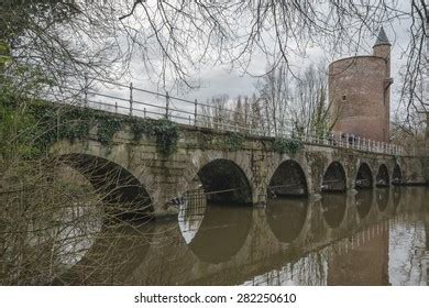 Minnewater Lovely Park Entrance Beautiful City Stock Photo 282245582