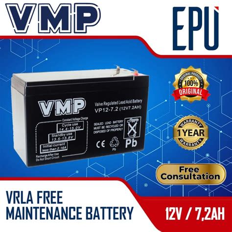 Jual Aki Ups Vmp V Ah Ah Baterai Ups Aki Kering Batere Battery