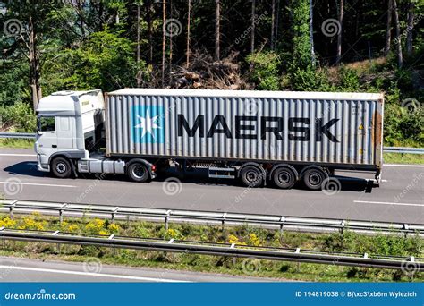 Truck With Maersk Container Editorial Photo CartoonDealer 194819095