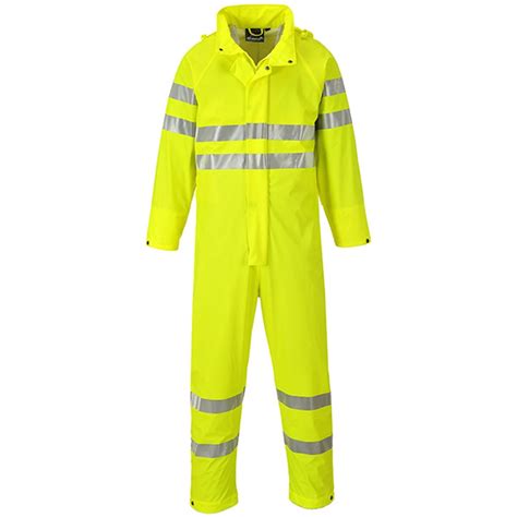 Sealtex Ultra Hi Vis Waterproof Breathable Unlined Coverall Yellow