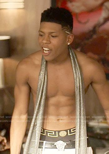 WornOnTV Hakeems Silver Sequin Scarf On Empire Bryshere Y Gray